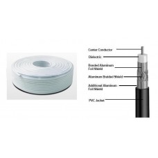 Cablu coaxial RG6 CCS TRI Shield - 100m