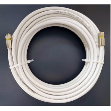 Cablu coaxial 10m gata mufat RG6 BC TRI CUPRU+2 Mufa F compresie